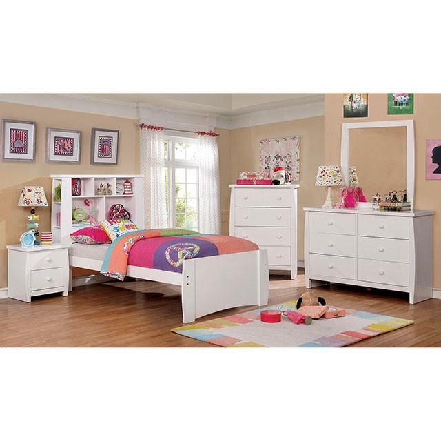 Marlee White Night Stand - Marjories Furniture (Las Vegas, NV)