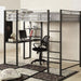 Sherman Silver/Gun Metal Full Bed w/ Workstation - Marjories Furniture (Las Vegas, NV)