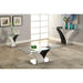 SLOANE White/Dark Gray/Chrome Coffee Table - Marjories Furniture (Las Vegas, NV)
