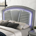 MADDIE Cal.King Bed, Silver - Marjories Furniture (Las Vegas, NV)