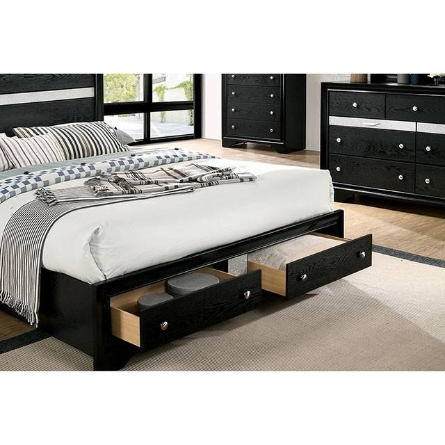CHRISSY E.King, Full, & Queen Bed White, Grey, & Black - Marjories Furniture (Las Vegas, NV)