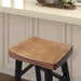 Biasca 29" Stool (2/CTN) White, Brown, & Black - Marjories Furniture (Las Vegas, NV)