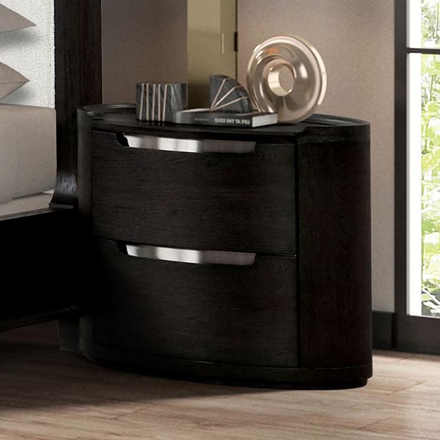 Osterley Nightstand Black - Marjories Furniture (Las Vegas, NV)