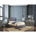 Anabelle E.King Bed Purple & Natural - Marjories Furniture (Las Vegas, NV)