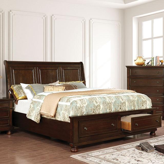 Castor Bed Black, Chrome, & White - Marjories Furniture (Las Vegas, NV)