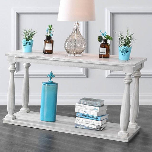 Arlington Antique White Sofa Table - Marjories Furniture (Las Vegas, NV)