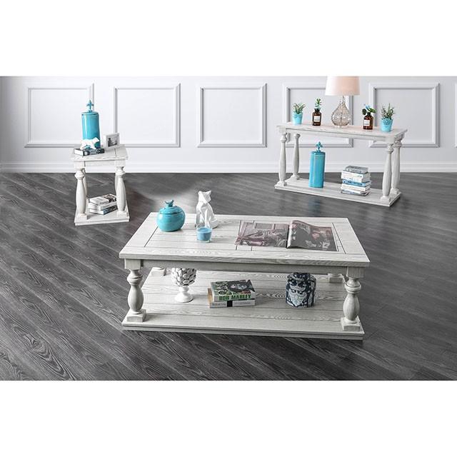 Arlington Antique White Coffee Table - Marjories Furniture (Las Vegas, NV)