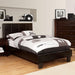 Winn Park Bed Espresso, Velvet, & White - Marjories Furniture (Las Vegas, NV)