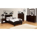 Winn Park Bed Espresso, Velvet, & White - Marjories Furniture (Las Vegas, NV)