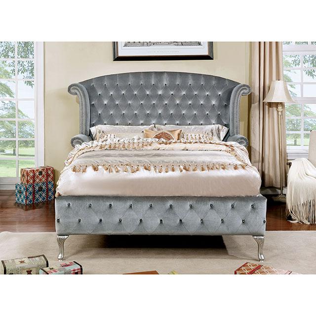 Alzir Gray Mirror - Marjories Furniture (Las Vegas, NV)