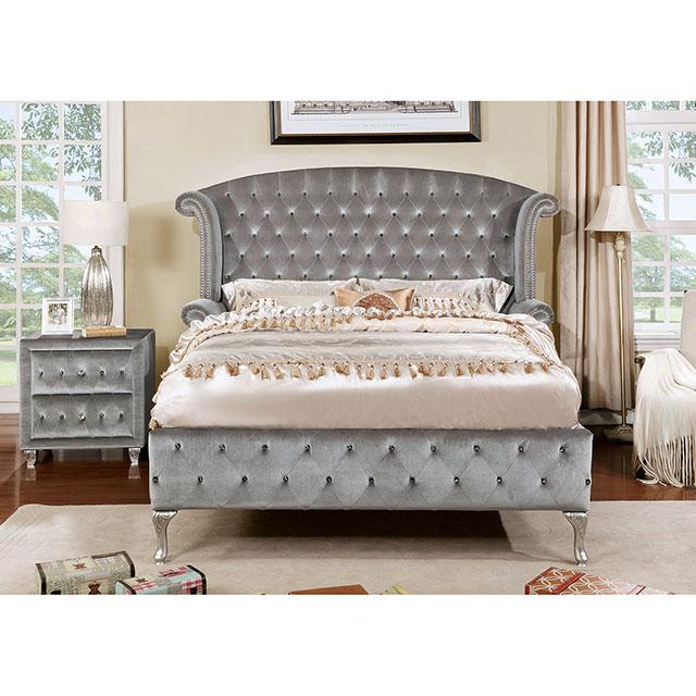 Alzir Night Stand Gray - Marjories Furniture (Las Vegas, NV)