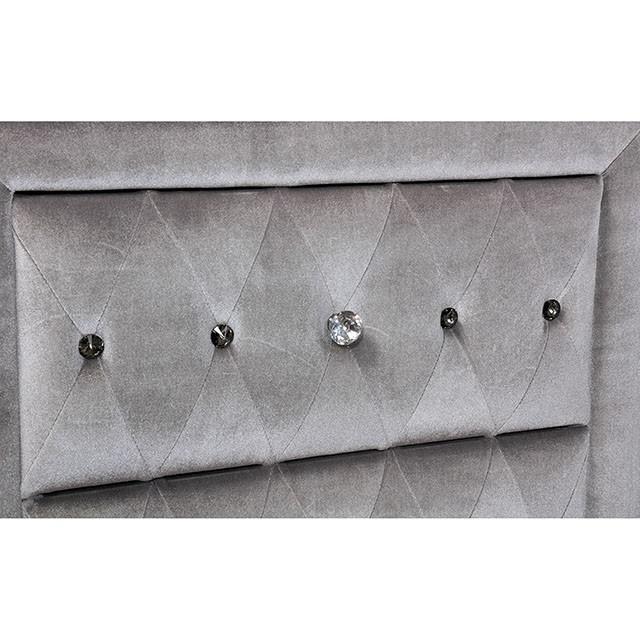 Alzir Gray Night Stand - Marjories Furniture (Las Vegas, NV)
