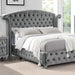 Zohar Queen & Twin Bed Black, Grey, & Pink - Marjories Furniture (Las Vegas, NV)
