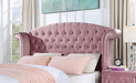 Zohar Queen & Twin Bed Black, Grey, & Pink - Marjories Furniture (Las Vegas, NV)