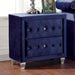 Alzire Black & Blue Night Stand - Marjories Furniture (Las Vegas, NV)