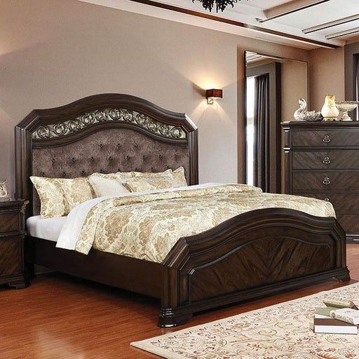 Calliope Bed Walnut & Oak - Marjories Furniture (Las Vegas, NV)