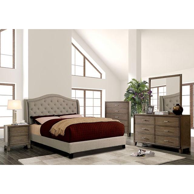 Carly Bed Grey & Brown - Marjories Furniture (Las Vegas, NV)