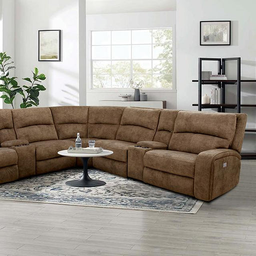 APOSTOLOS Power Sectional, Brown - Marjories Furniture (Las Vegas, NV)