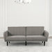 Aristide Futon Sofa Grey & Brown - Marjories Furniture (Las Vegas, NV)