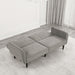 Aristide Futon Sofa Grey & Brown - Marjories Furniture (Las Vegas, NV)