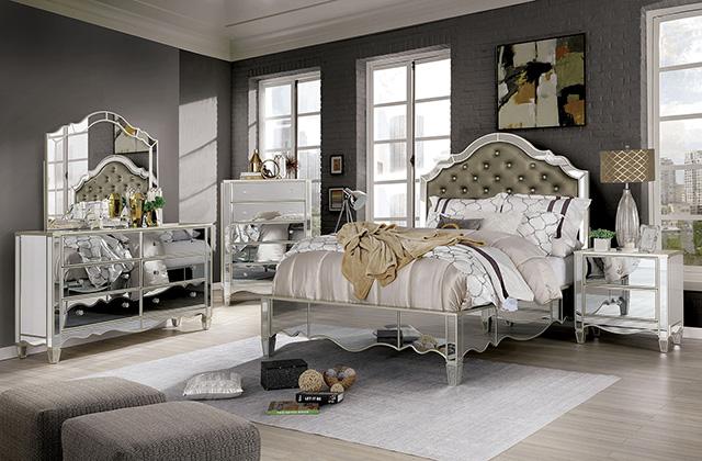 ELIORA Cal.King, E.King, & Queen Bed - Marjories Furniture (Las Vegas, NV)