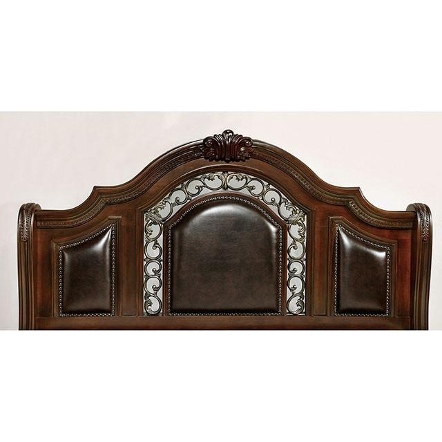 Flandreau Brown Cherry/Espresso Cal.King, E.King & Queen Bed - Marjories Furniture (Las Vegas, NV)