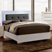 CLEMENTINE Glossy White E.King, Full,& Queen Bed - Marjories Furniture (Las Vegas, NV)