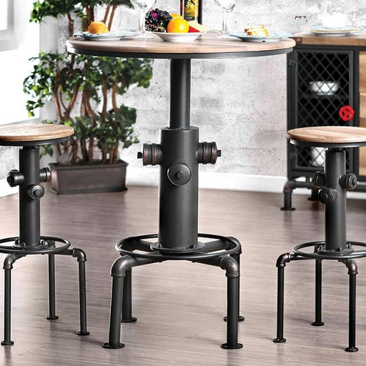 Foskey 3 Pc Bar Table Set - Marjories Furniture (Las Vegas, NV)