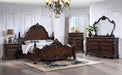 Francione E.King & Queen Bed White & Chrome - Marjories Furniture (Las Vegas, NV)