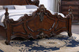 Francione Bed Chrome & Cherry - Marjories Furniture (Las Vegas, NV)