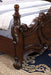 Francione Bed Chrome & Cherry - Marjories Furniture (Las Vegas, NV)