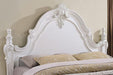 Francione E.King & Queen Bed White & Chrome - Marjories Furniture (Las Vegas, NV)