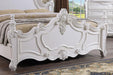 Francione E.King & Queen Bed White & Chrome - Marjories Furniture (Las Vegas, NV)