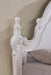 Francione E.King & Queen Bed White & Chrome - Marjories Furniture (Las Vegas, NV)