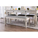Georgia 6 Pc Dining Table Set with Bench - Marjories Furniture (Las Vegas, NV)