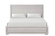 Crowthorne E.King & Queen Bed Grey & White - Marjories Furniture (Las Vegas, NV)