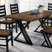 Barbary Dining Table Set with Bench - Marjories Furniture (Las Vegas, NV)