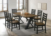 Barbary Dining Table Set with Bench - Marjories Furniture (Las Vegas, NV)