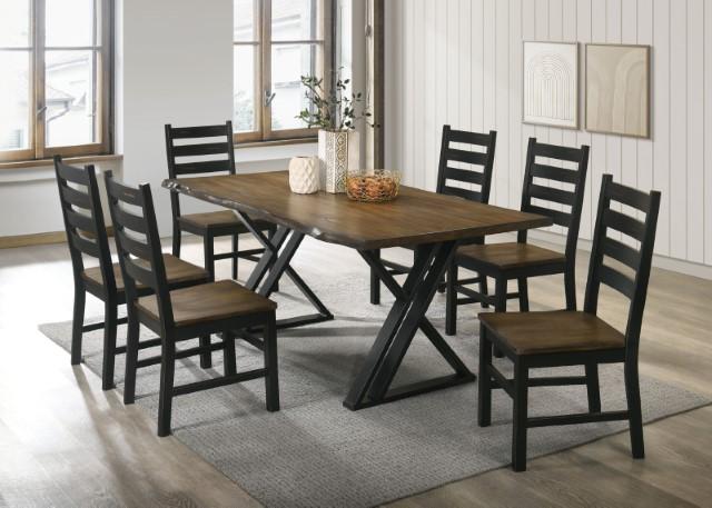 Barbary Dining Table Set with Bench - Marjories Furniture (Las Vegas, NV)