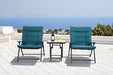Bastia 3 Pc. Conversation Set Teal & Beige - Marjories Furniture (Las Vegas, NV)