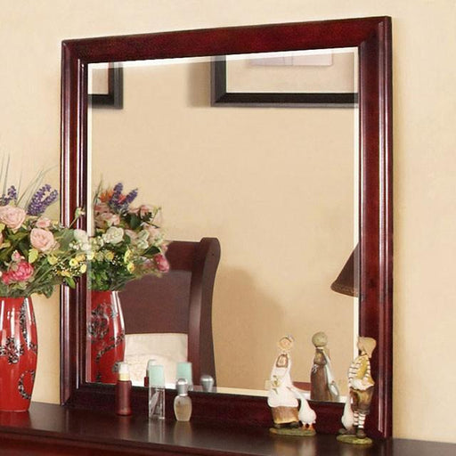 Laurelle Mirror Cherry - Marjories Furniture (Las Vegas, NV)