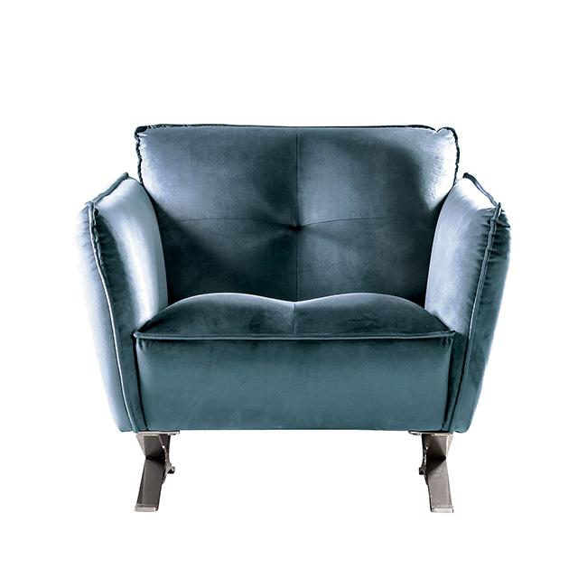 Civellutino Chair Teal - Marjories Furniture (Las Vegas, NV)