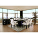 Evangeline Black/Beige Dining Table - Marjories Furniture (Las Vegas, NV)