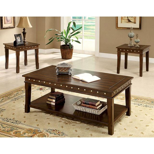 Fenwick Walnut 3 Pc. Coffee Table Set - Marjories Furniture (Las Vegas, NV)