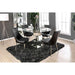 Izzy Chrome Round Dining Table - Marjories Furniture (Las Vegas, NV)