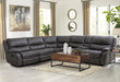 JEROMINUS Sectional, Dark Gray - Marjories Furniture (Las Vegas, NV)