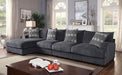 Kaylee Gray Large L-Shaped Sectional - Marjories Furniture (Las Vegas, NV)