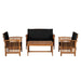 Kyushu 4 Pc. Patio Set - Marjories Furniture (Las Vegas, NV)
