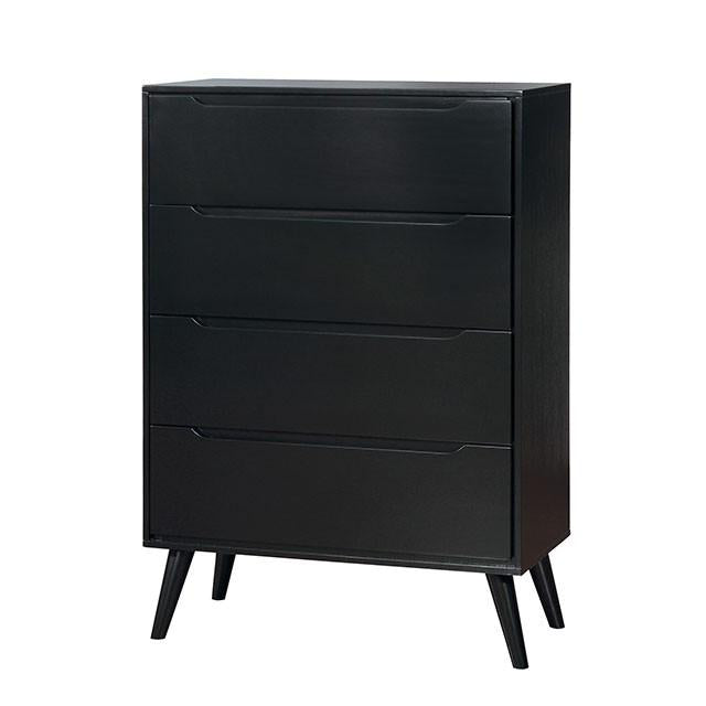 LENNART II Black Chest - Marjories Furniture (Las Vegas, NV)
