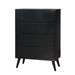 LENNART II Black Chest - Marjories Furniture (Las Vegas, NV)